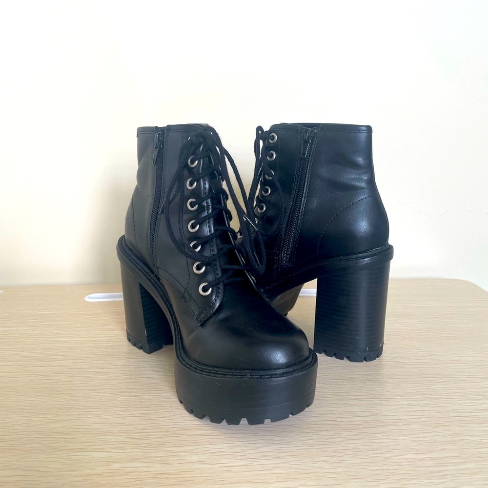 Platform combat booties